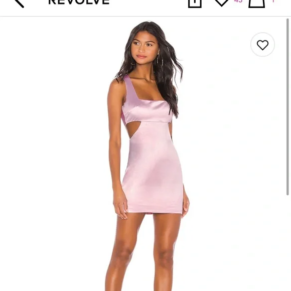 Purple Satin Cut Out Dress from Revolve Lynne Cut Out Dress brand  Superdown